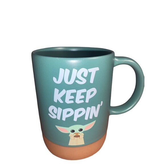 Star Wars 18oz GROGU Ceramic Stoneware Mug "Just Keep Sippin" Stronger...Disney - Picture 2 of 5